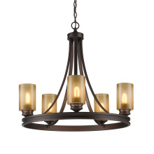 Golden 1051-5 SBZ - Golden Lighting Hidalgo 5-light Chandelier in Sovereign Bronze